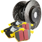Set of 2 Brake Disc and Pad Kits for Porsche Macan Audi Q5