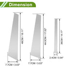 6 Pcs Door Pillar Window Trim for BMW 7-Series (2002–2008) Silver Tone