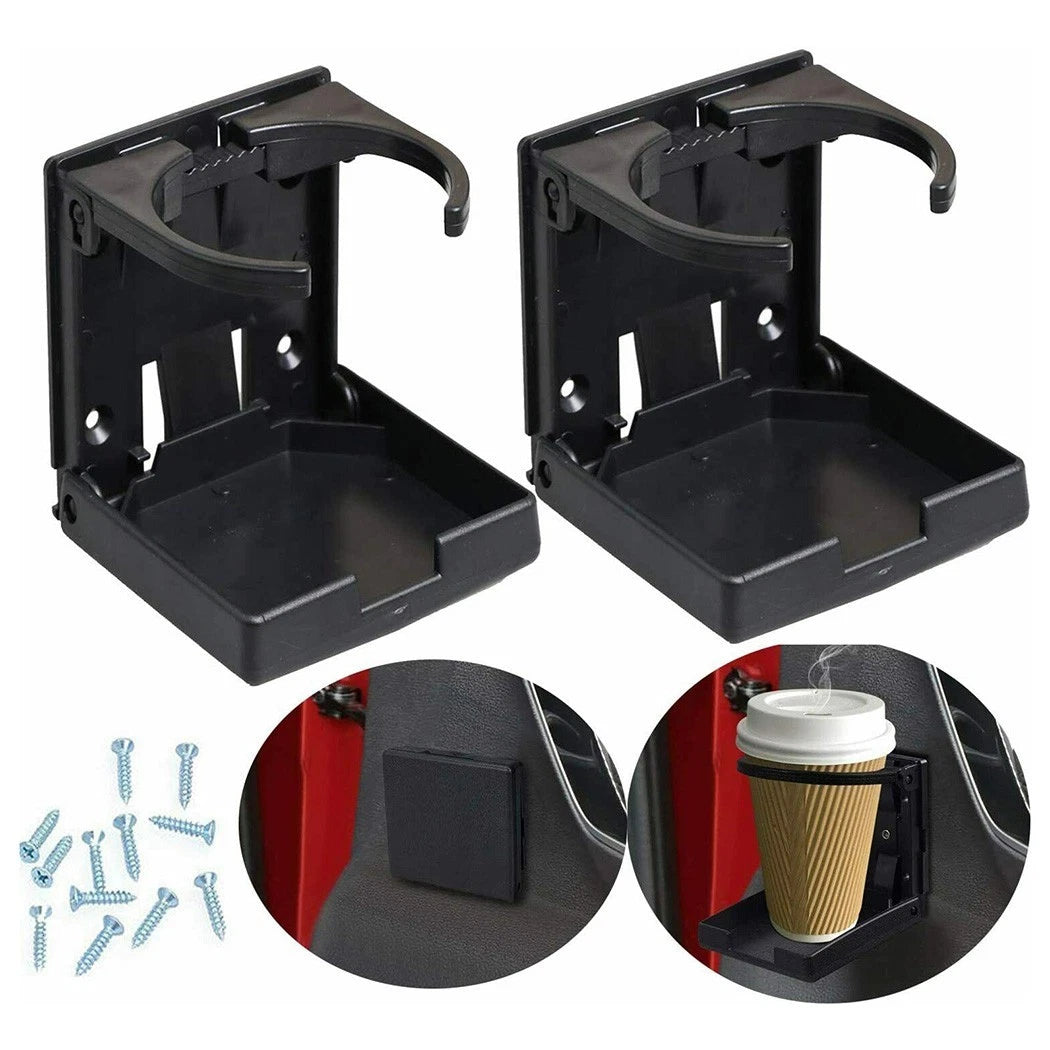 Set of 2 Folding Cup Holders for RV Boat (Universal Fit)