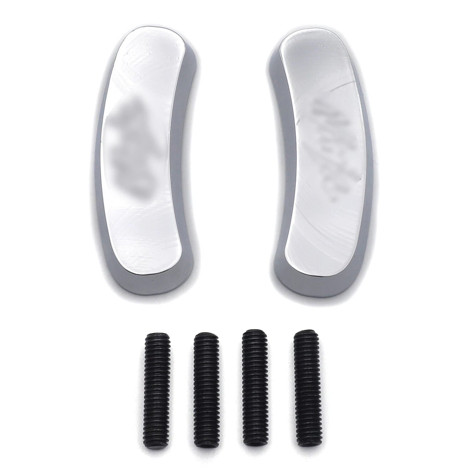Chrome Mirror Block Off Base Plates for Kawasaki Ninja ZX-10R (2011–2015)