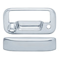 Premium FX 2pc Chrome Tailgate Handle Cover w/Camera Cutout for 09-14 Ford F-150