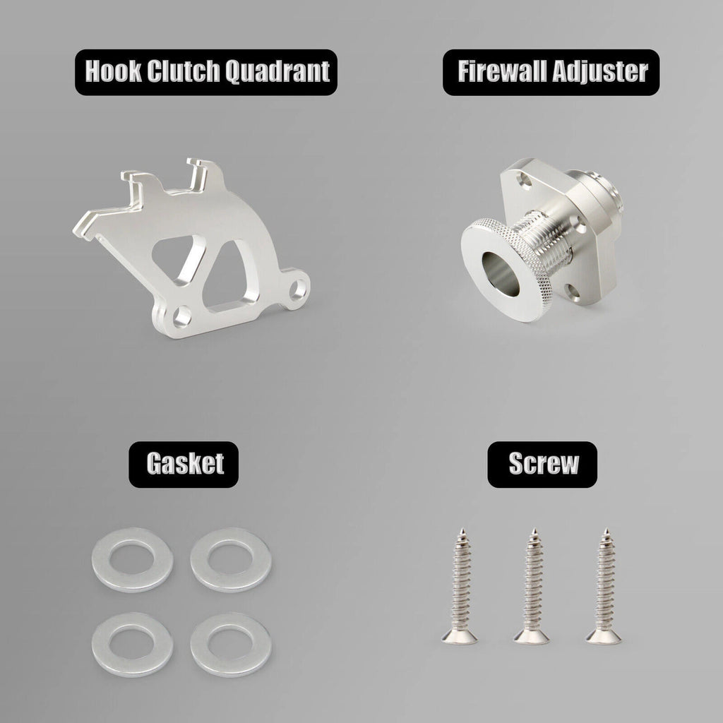 Firewall adjuster & triple hook clutch quadrant kit for Ford Mustang (1979–2004)