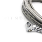 Stainless 10-12" Ape Hanger Handlebar Cable for Harley Touring (2014–2017)