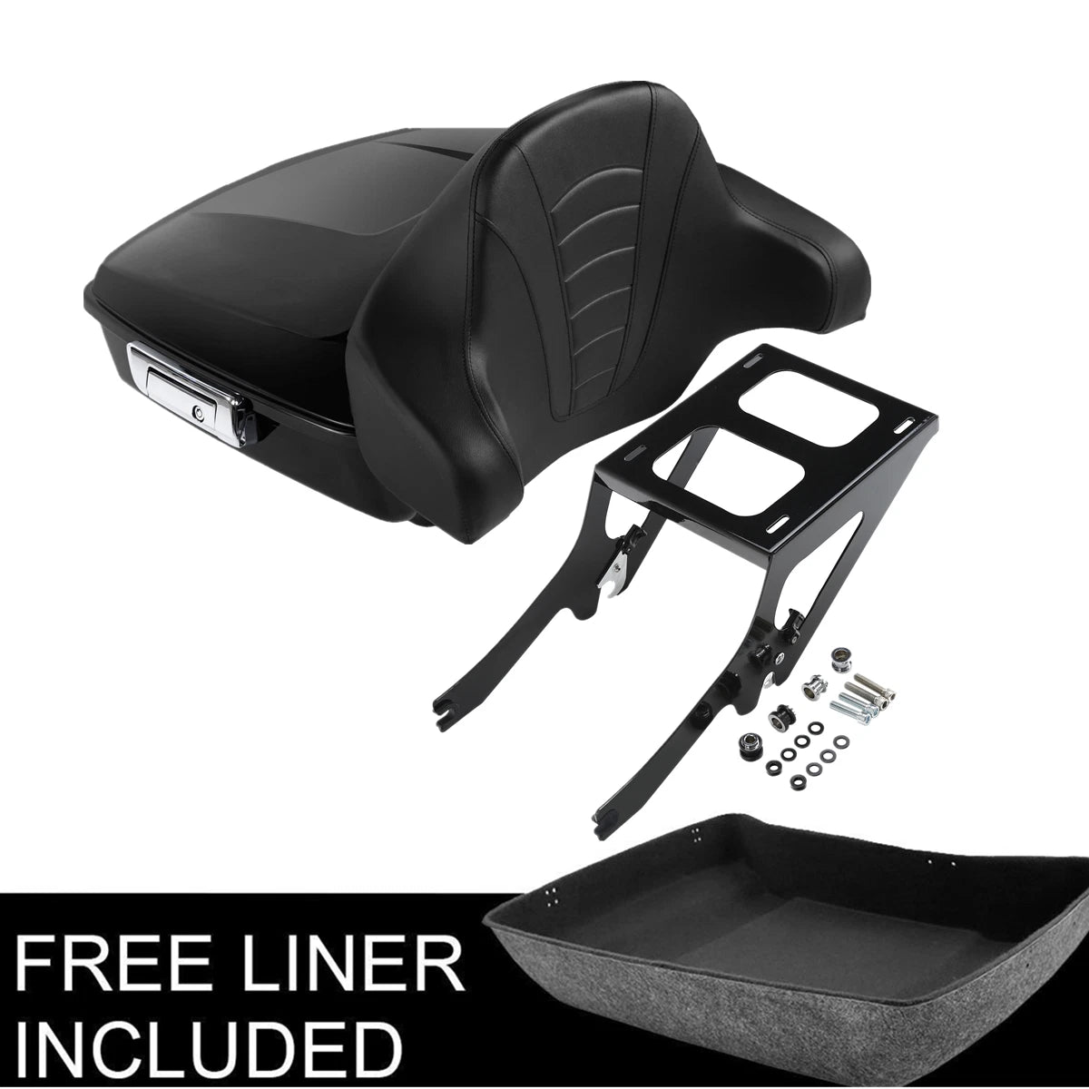 Chopped Trunk Backrest Mount Rack for Harley Heritage Classic (2018–2023)