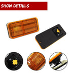Set of 2 Front Amber Side Marker Lights for Chevrolet GMC C/K Pickup (1968–1972)