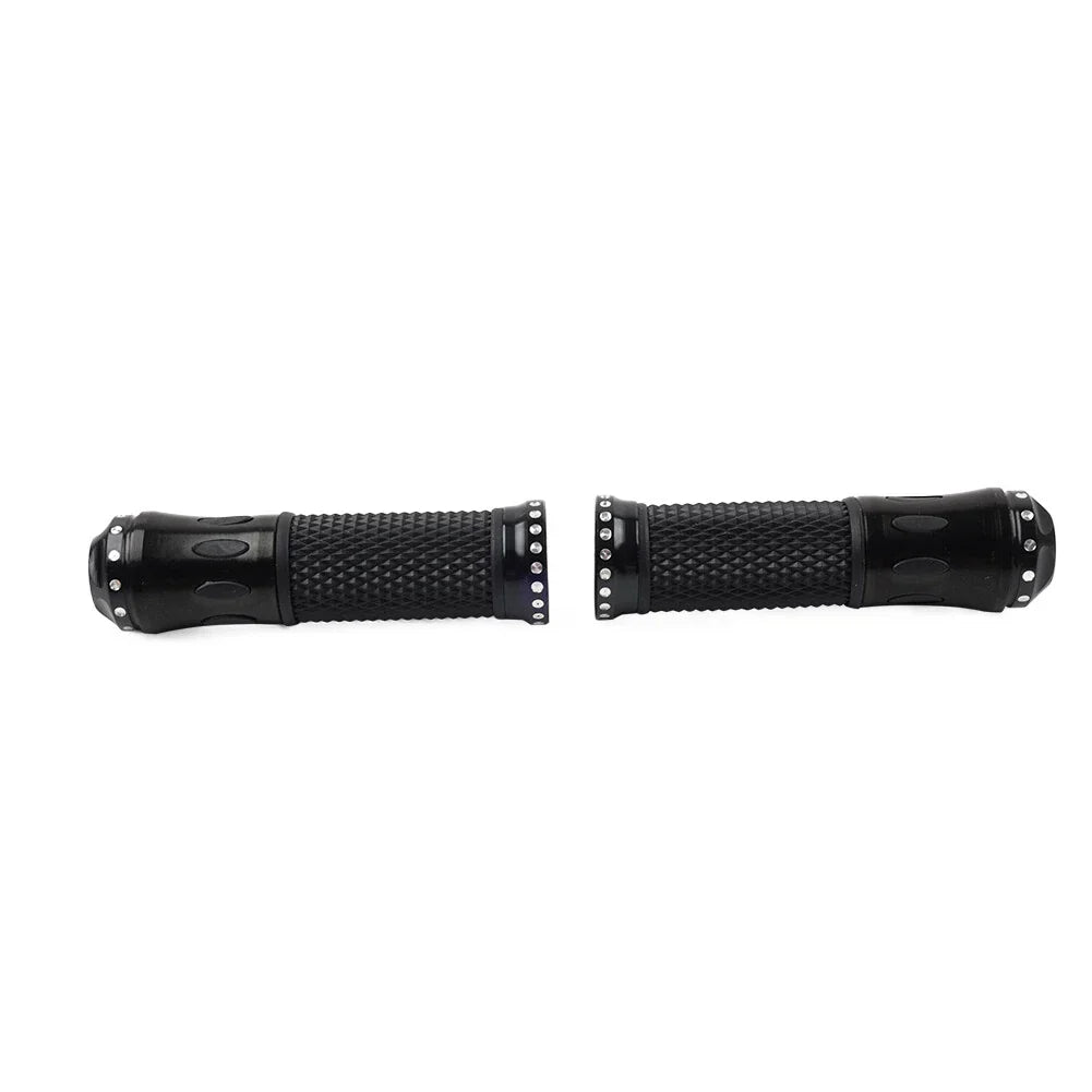 7/8" Black Handlebar Grips for Honda, Yamaha, Suzuki