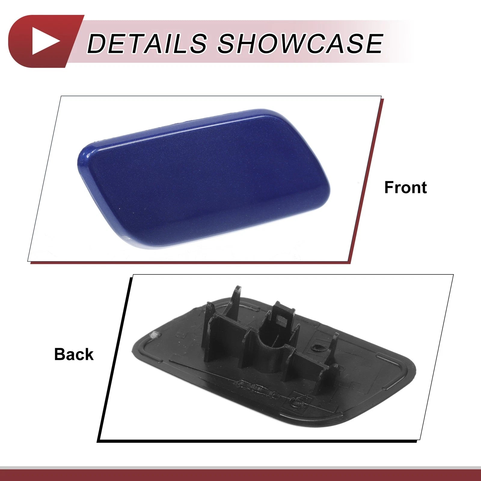 Front Right Washer Nozzle Cover Cap for Subaru Forester (2016–2018) Blue
