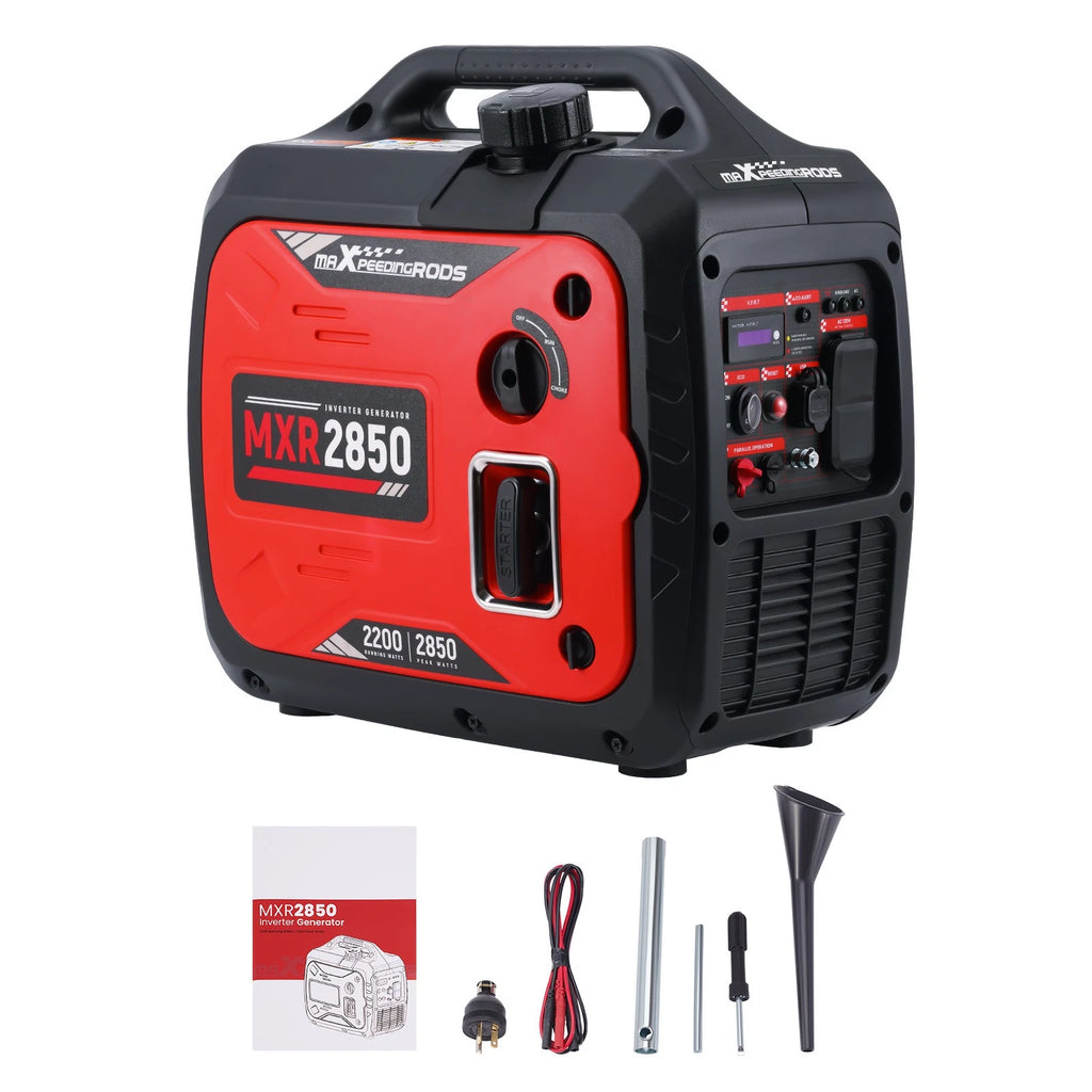 Portable Inverter Generator 2850W Gasoline Powered (60dB)