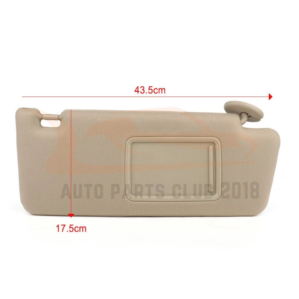 Sun Visor Pair for Toyota Tacoma (2005-2014) Tan Beige