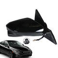 Passenger Side Mirror for Honda Civic Sedan (2016–2021) Power Heated View Camera Black