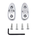 Mirror Block Off Base Plates for Suzuki GSX-R 600 750 1000 (2001–2004) Chrome