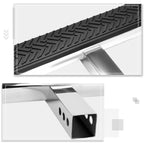 35" Oval Stainless Steel Trailer Hitch Step Bar for Universal Fit (2000–2023)