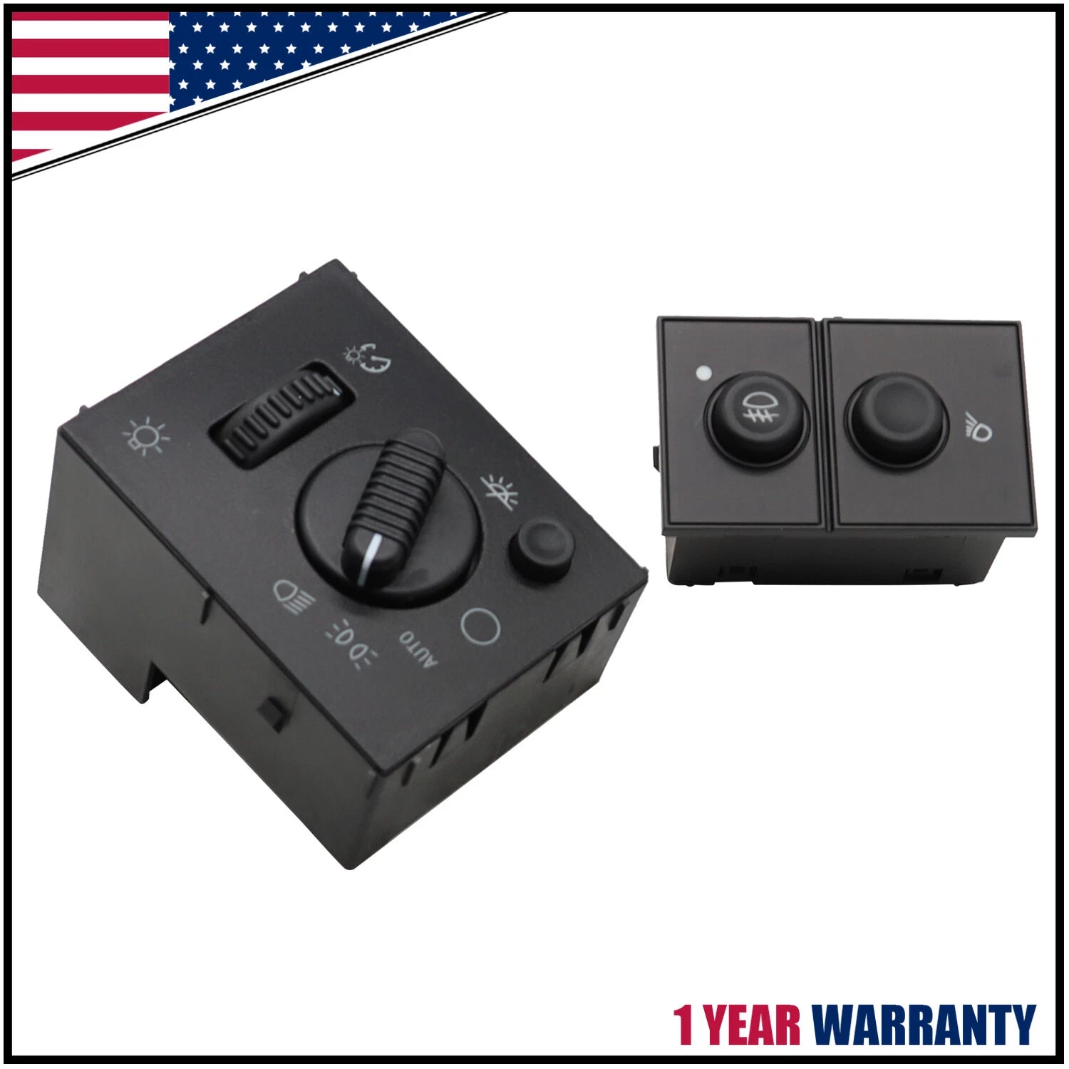 Headlight Switch & Fog Light Switch for Chevy Silverado GMC Sierra (2003–2007)