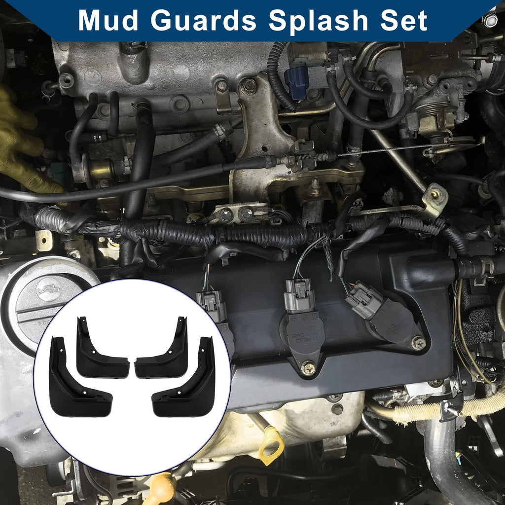 Set of 4 Mud Flaps Splash Guards for Mercedes Benz E-Class (2016–2023)