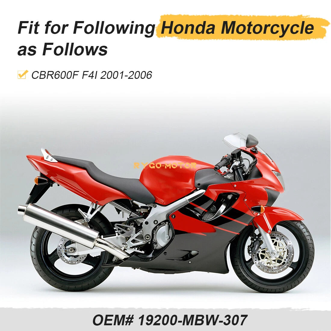 Water Pump Assembly for Honda CBR 600F4i (2001–2006) 19200-MBW-307