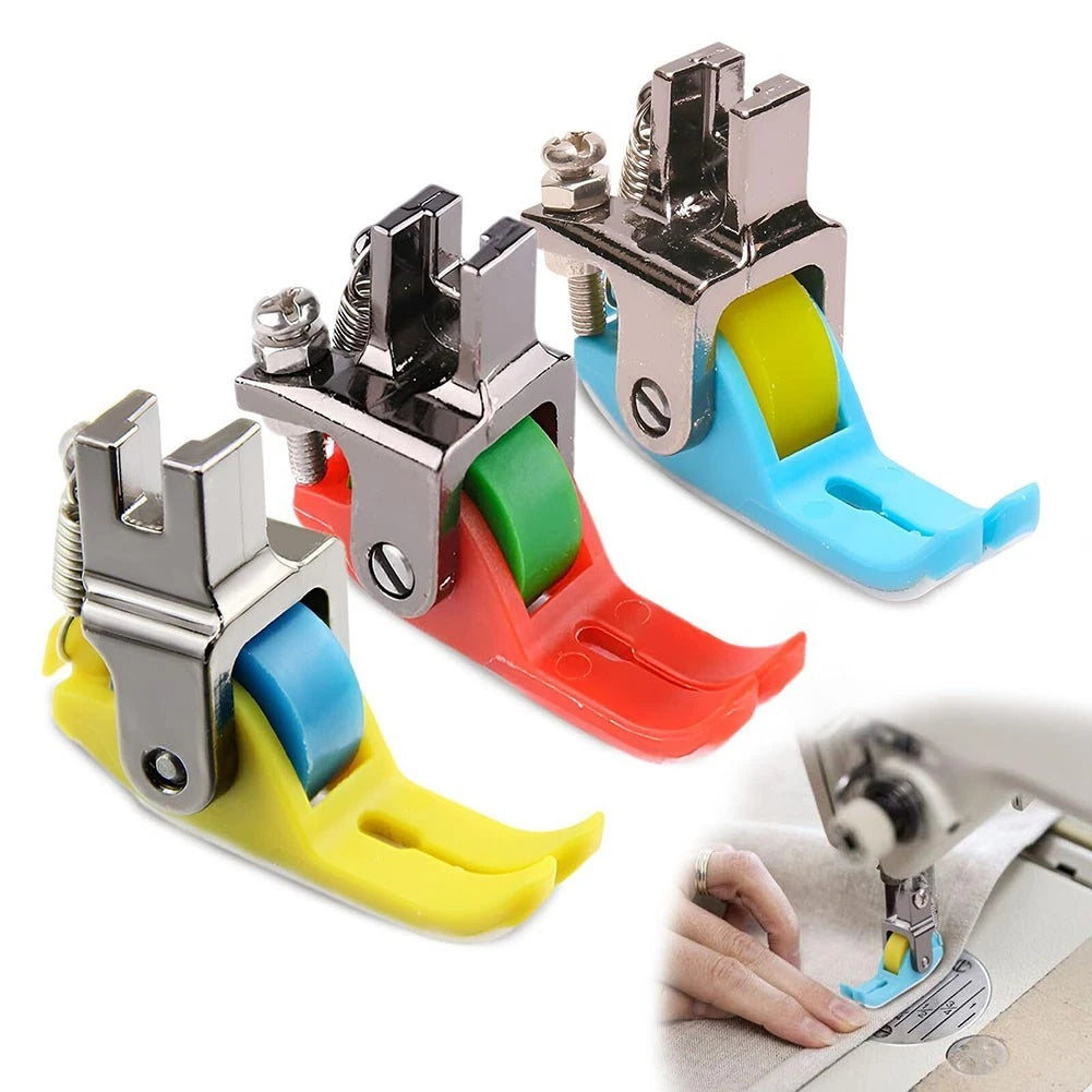 3X Narrow Roller Presser Feet for Seamless Sewing