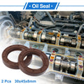 2X Oil Seal Rotary Shaft Seal FKM Rubber 30x45x8mm for Various Models