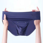 2X Low-Rise Ice Silk Panties for Men - Sexy Bikini Underwear Briefs