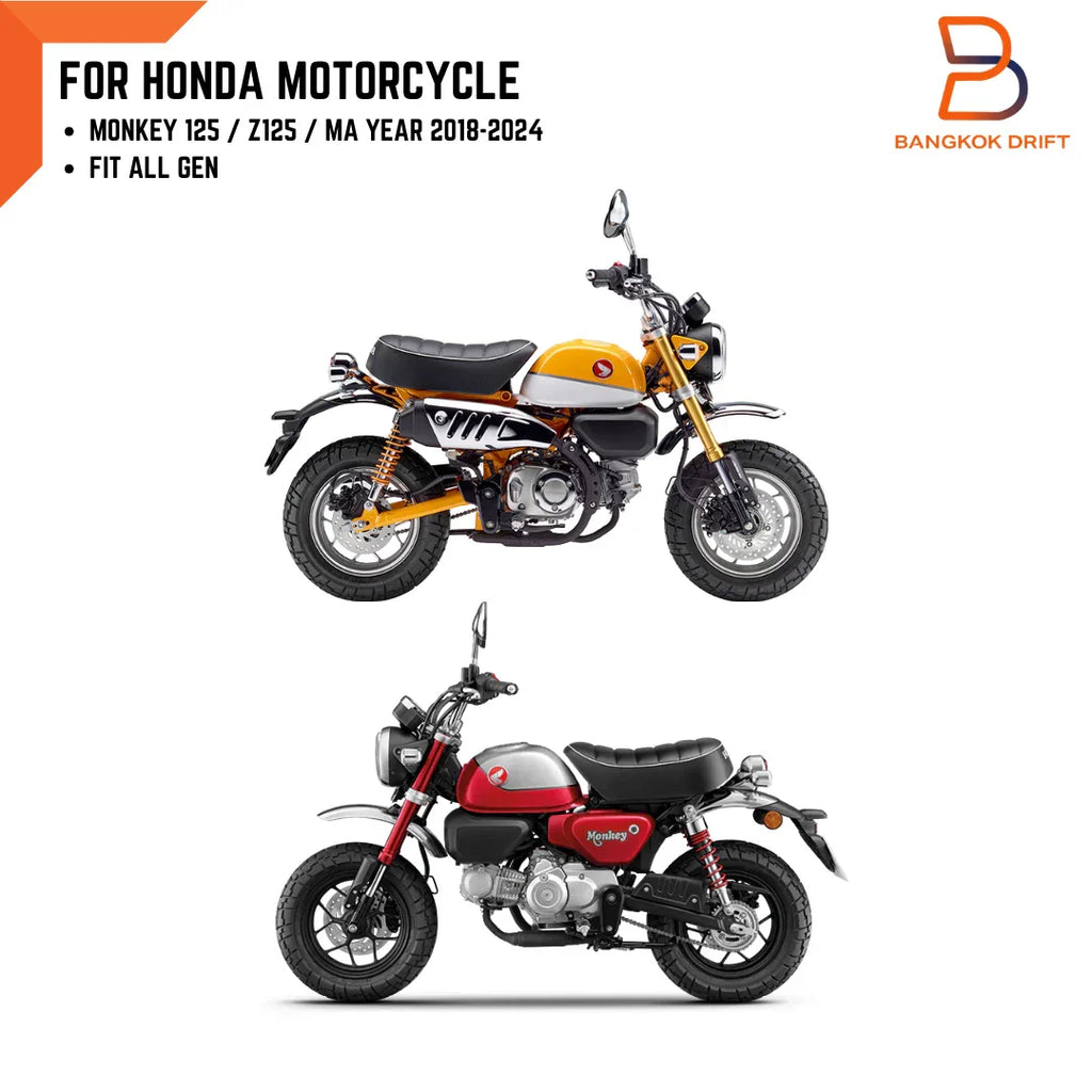 CNC Aluminium Blue Side Frame Caps for Honda Monkey 125 Z125 (2018-2024)