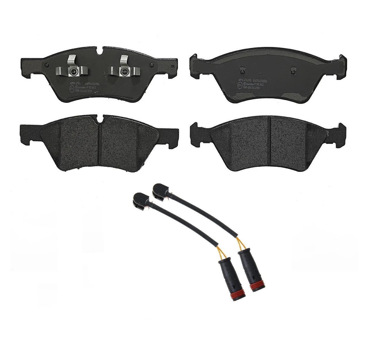 Front Low-Met Brake Pad Set with 2 Sensors for Mercedes W463 G63 AMG (2013–2021)