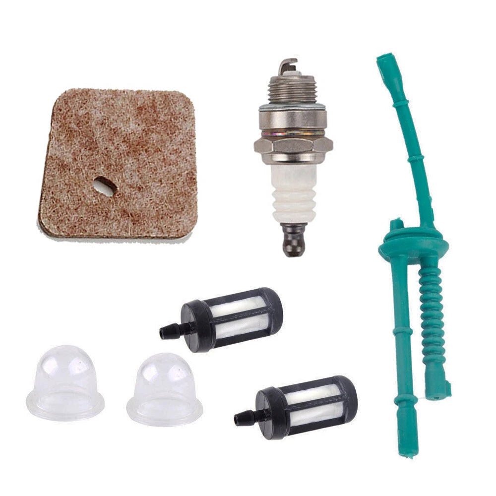 Air Fuel Filter Line Primer Bulb Spark Plug Kit for STIHL FS38 FS45 FS46 HL45 (No Years)