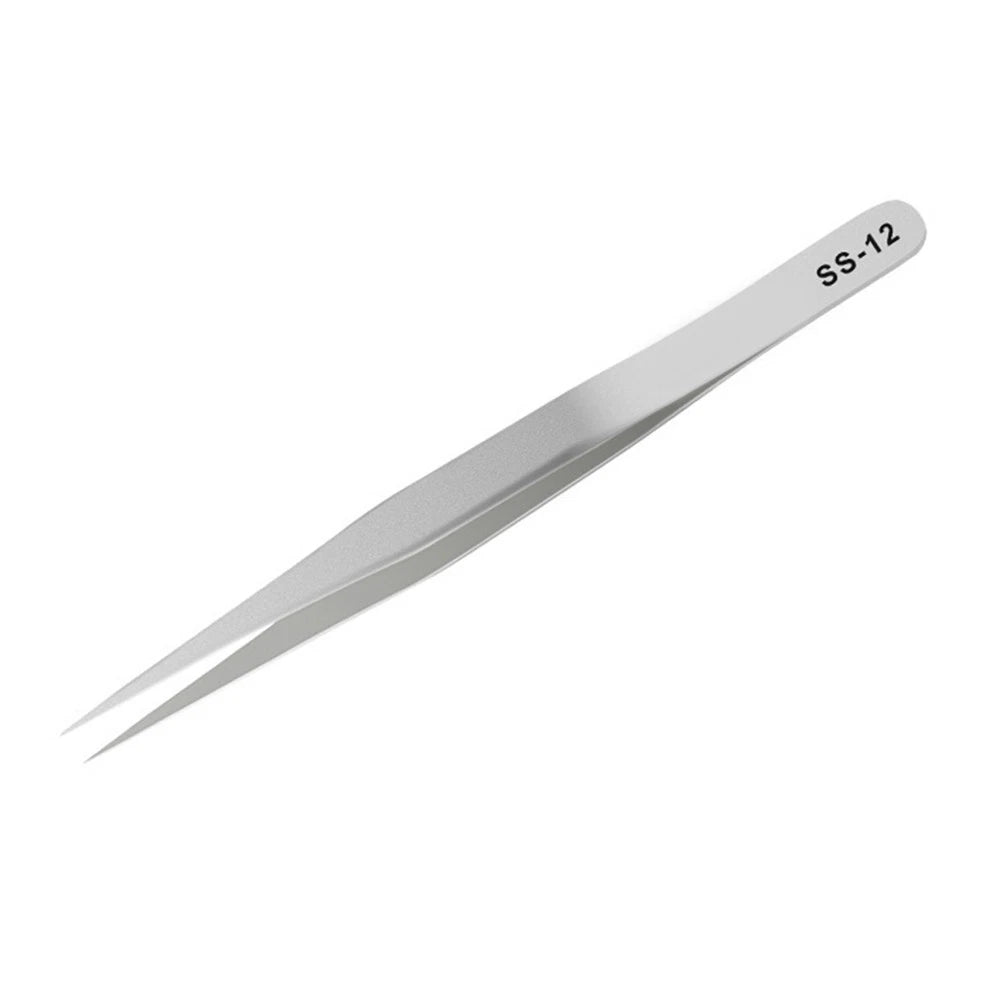 Fine Tip Stainless Steel Tweezers for Precision Repair Tool