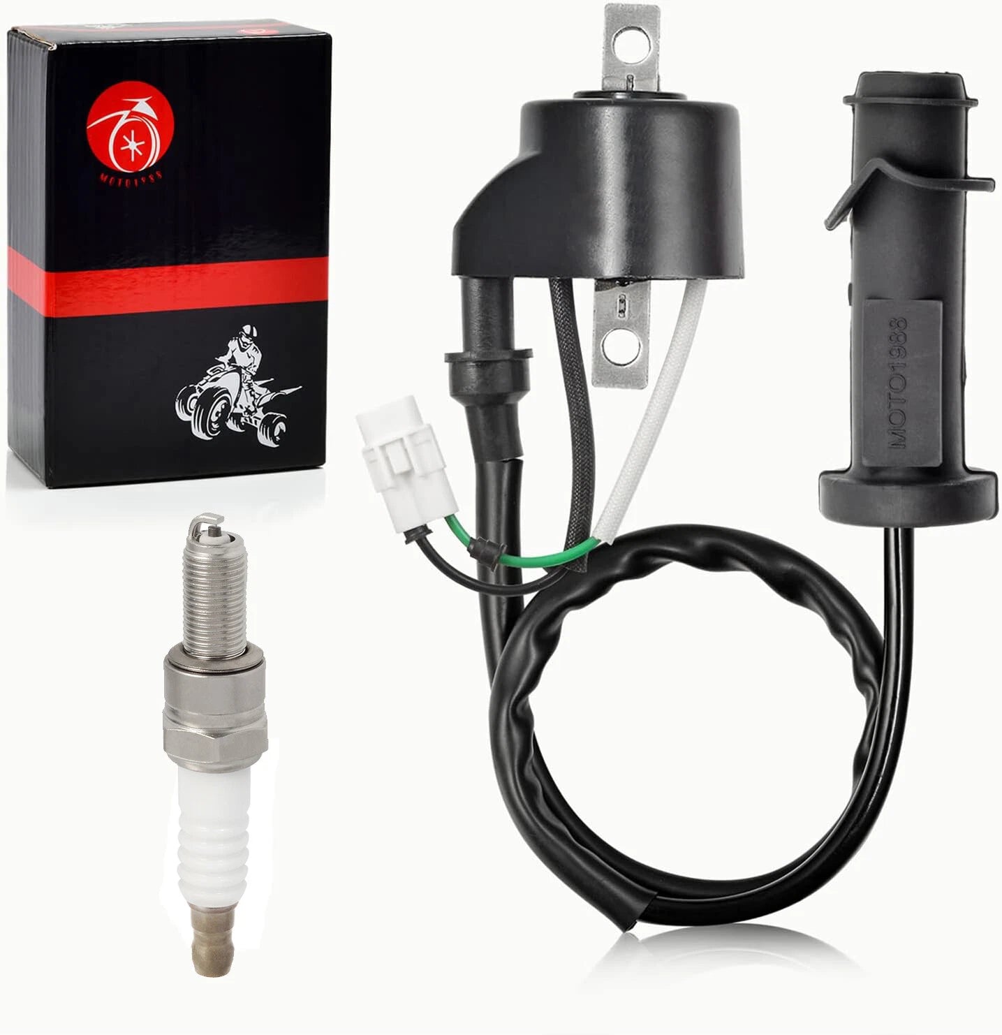Ignition Coil Spark Plug & Cap for Arctic Cat 650 Prowler (2006-2011)