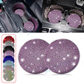 2PCS Cute Bling Car Cup Holder Coaster for Rhinestone Interior (2020–2024)