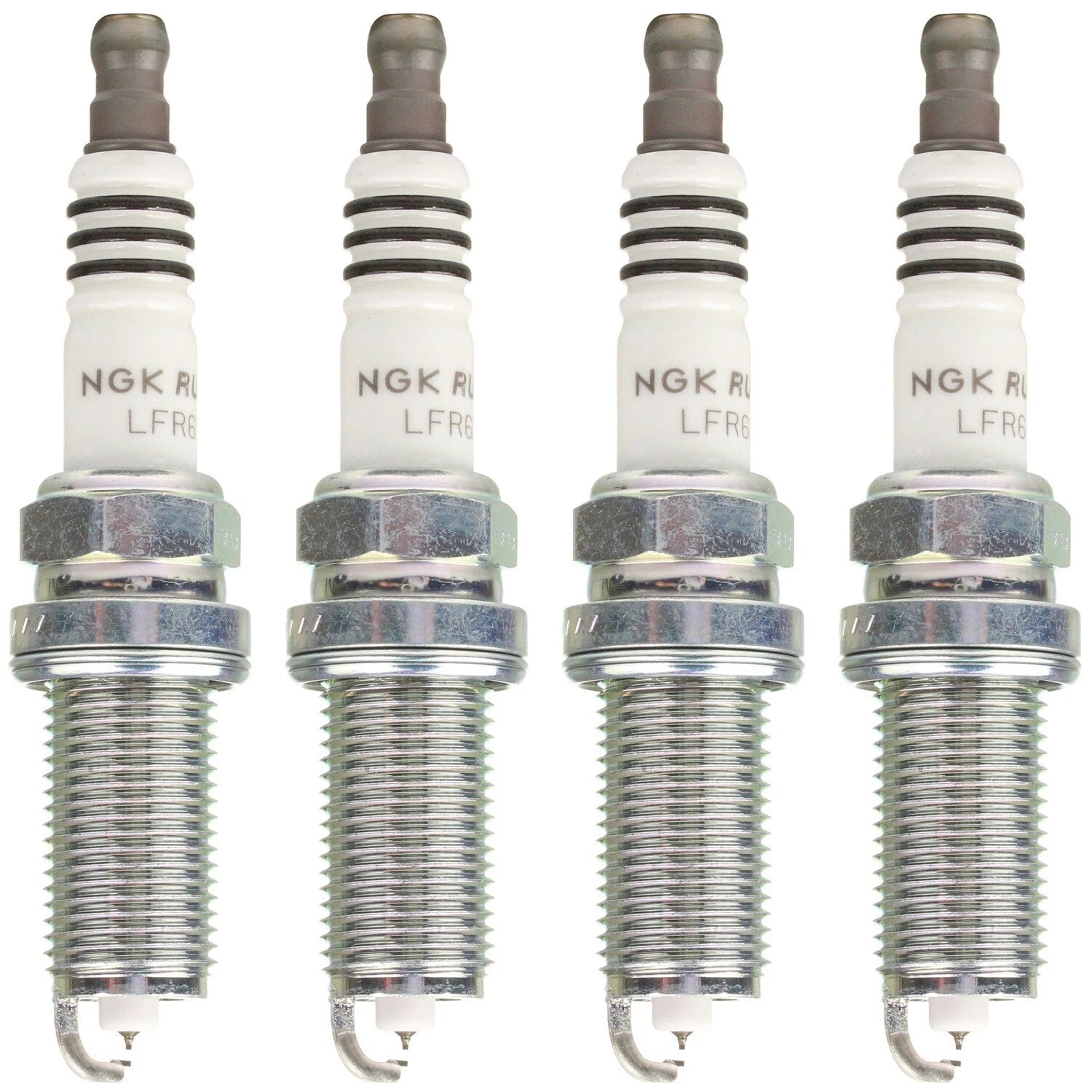 Set of 4 NGK Ruthenium HX Spark Plugs for Hyundai MB Saab Subaru Suzuki L4 H4