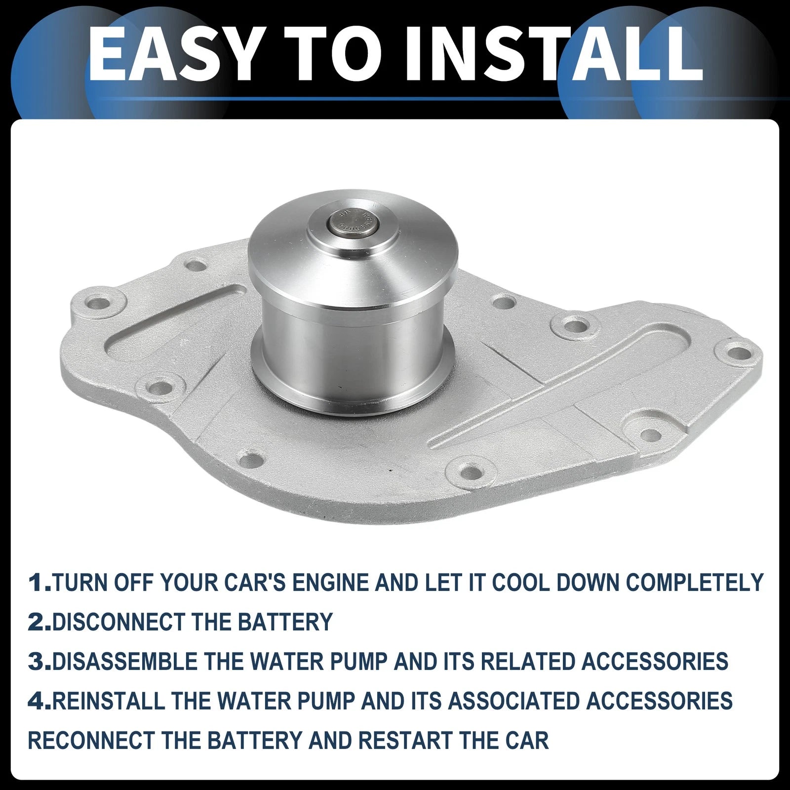 Water Pump with Idler Pulley Kit for Chrysler PT Cruiser (2003–2010) No. 4792353