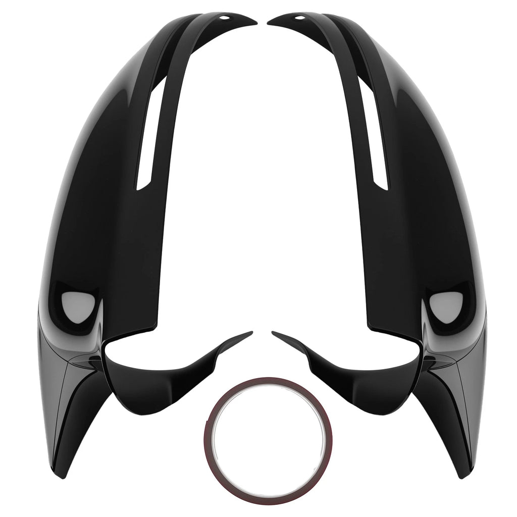Exterior Mirror Set for Audi A5 S5 A6 S6 RS6 S3 (2009–2012) Black ABS Pair