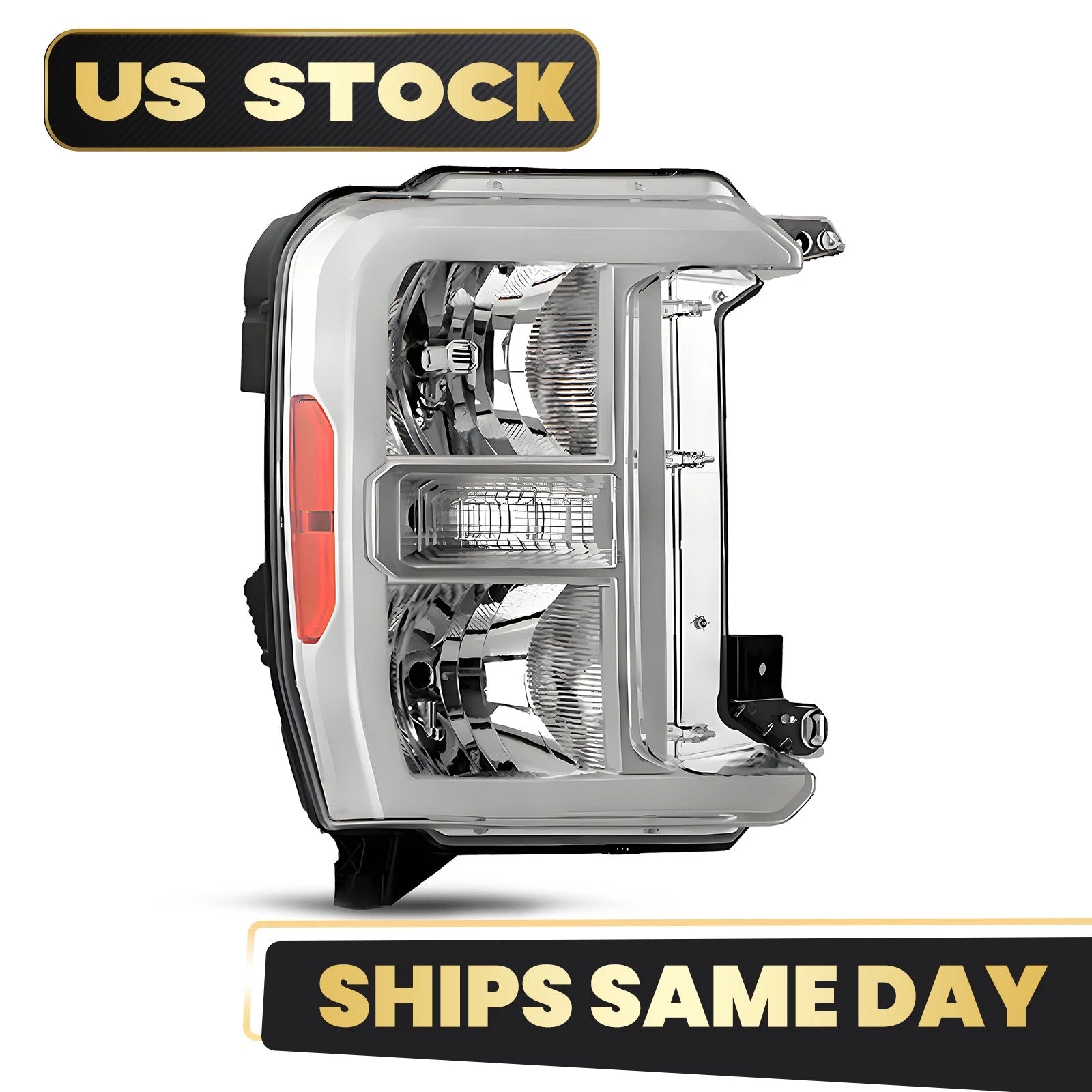 Halogen Headlight with Bulb for Ford F250 F350 Super Duty (2023–2026)
