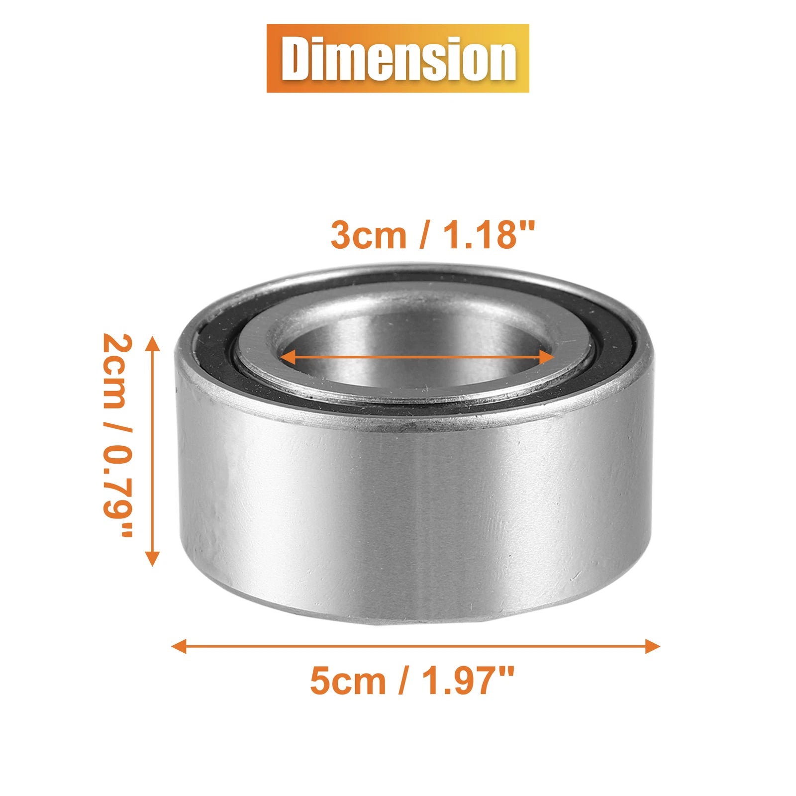 Pair Front Wheel Bearings with Seals Kit for Honda FourTrax Rancher 420 (2007–2013)