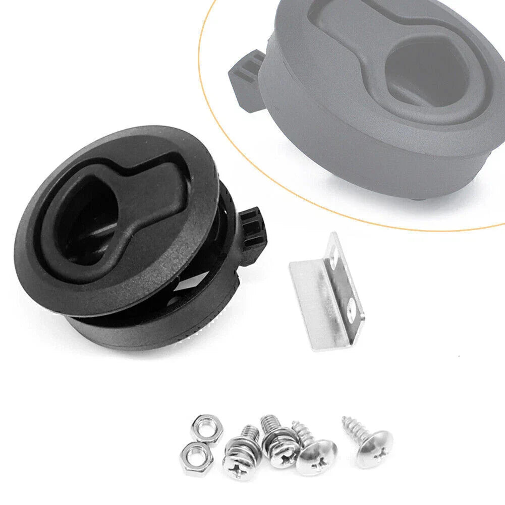 2" Flush Pull Slam Latch for Boat Deck Hatch Door Lock (No Lock Core)