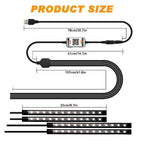 RGB LED Car USB Inner Atmosphere Light Strip for Universal Vehicles (22cm)