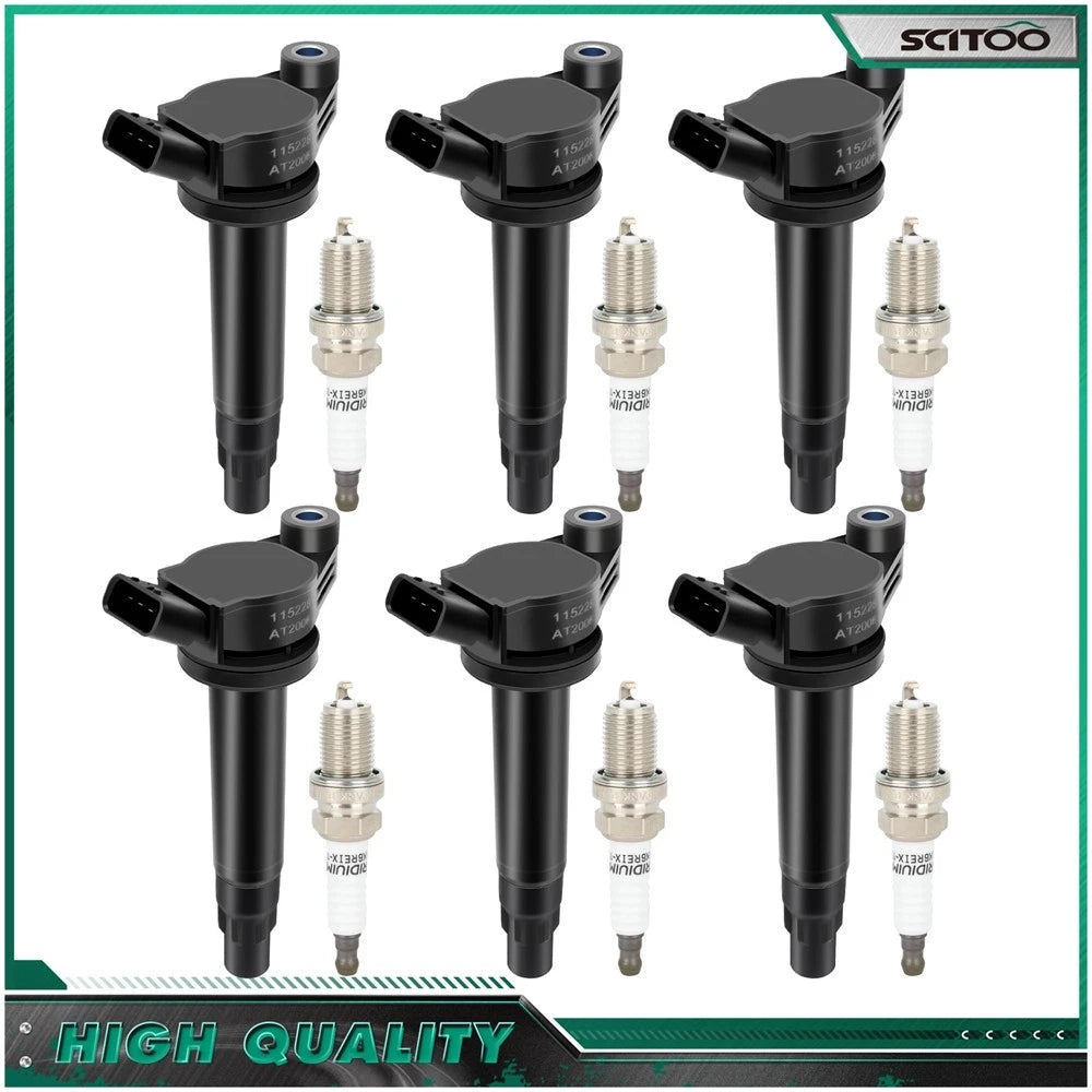 Ignition Coils & Spark Plugs for Toyota Highlander Camry Sienna Lexus RX400h (2001–2023)
