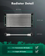 Aluminum Radiator for GMC Sierra 2500 (1999–2004)