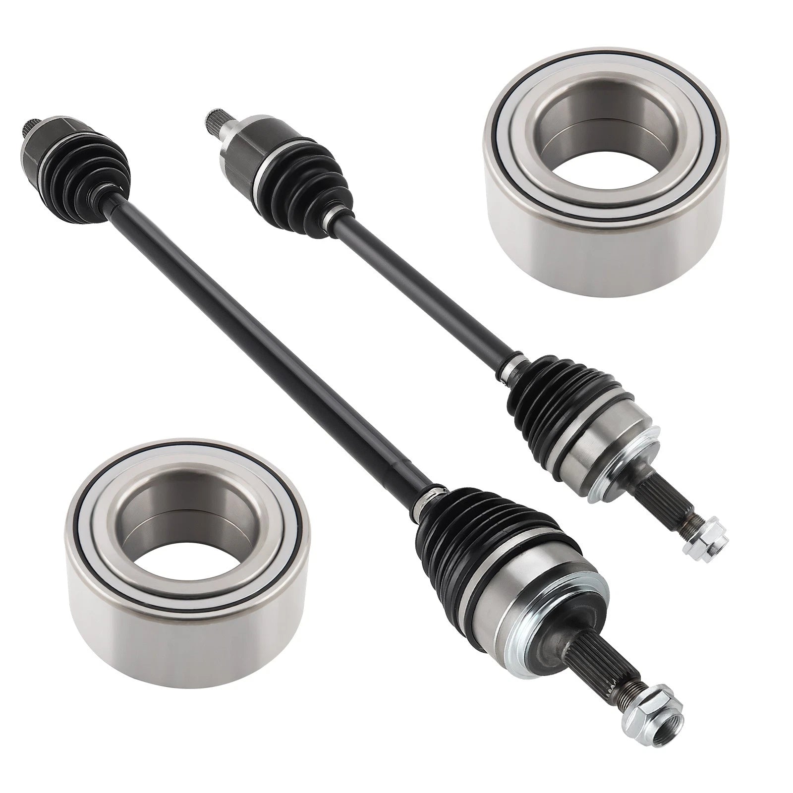 Front CV Axle Shaft Set for Honda Accord (2003–2007) - Includes Bearings