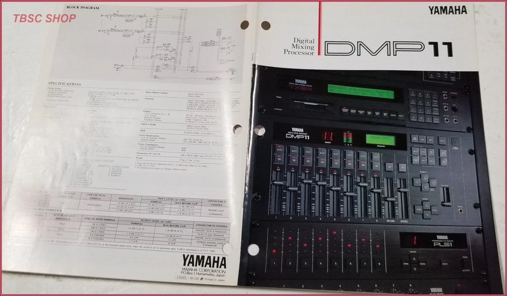 Yamaha DMP11 Digital Mixing Processor Brochure