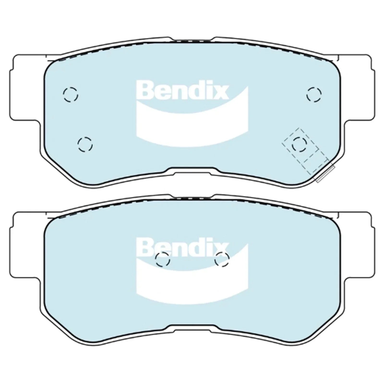 GCT Rear Disc Brake Pads Set for Kia Optima GD (2001 - 2006)