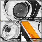 Passenger Right Chrome Projector Headlight for Cadillac DTS (2006–2011)