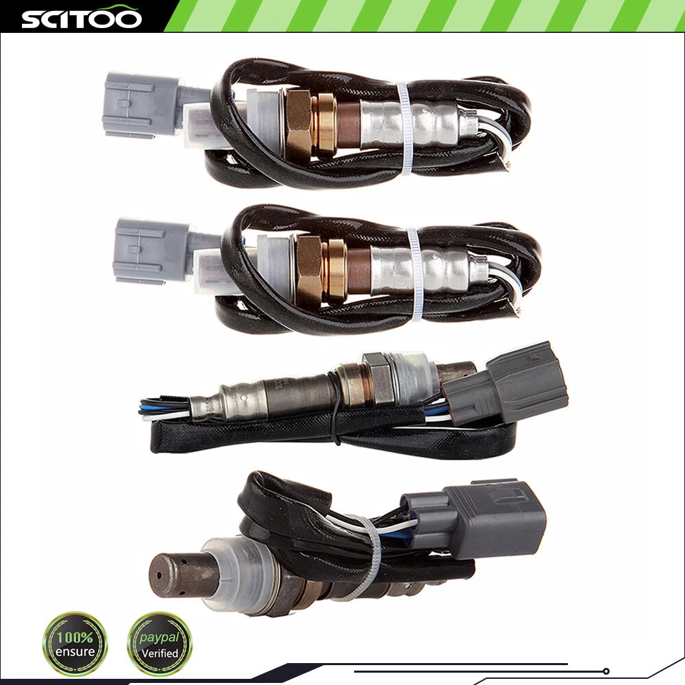 Set of 4 Oxygen Sensors for Toyota RAV4 (2001–2003) O2 Upper/Downstream