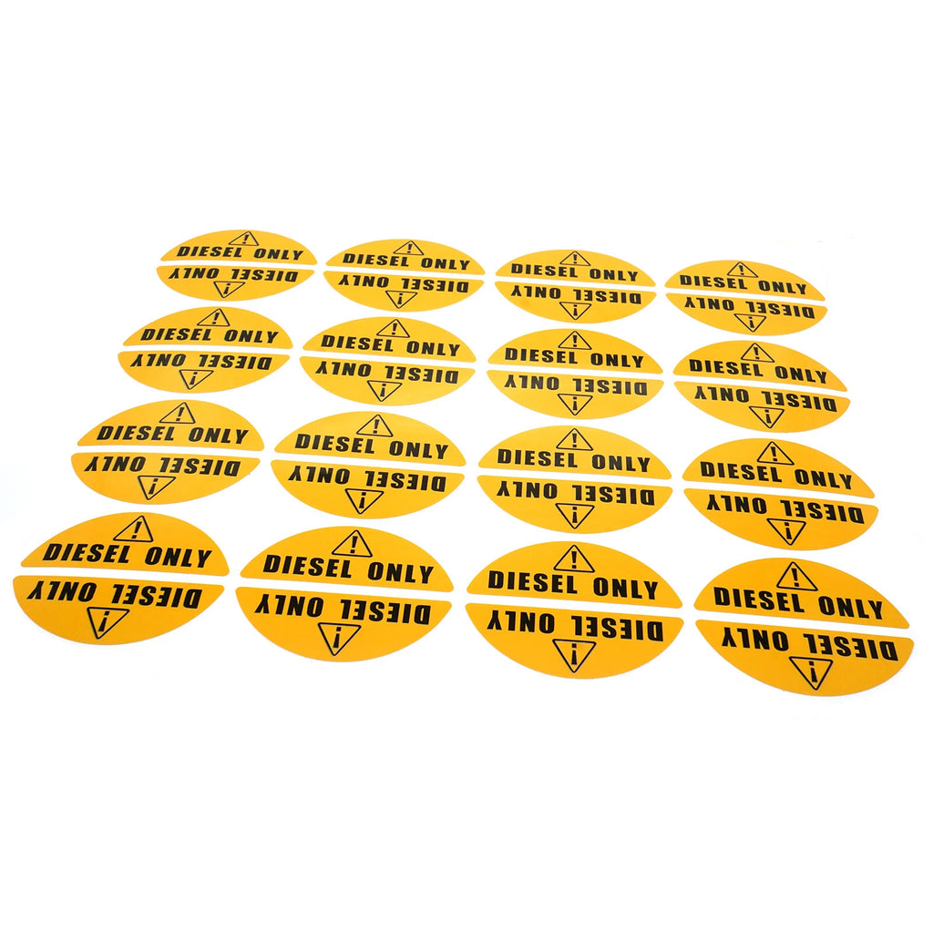 Yellow Diesel Only Sticker for Truck (Gasoline Tank Decal)