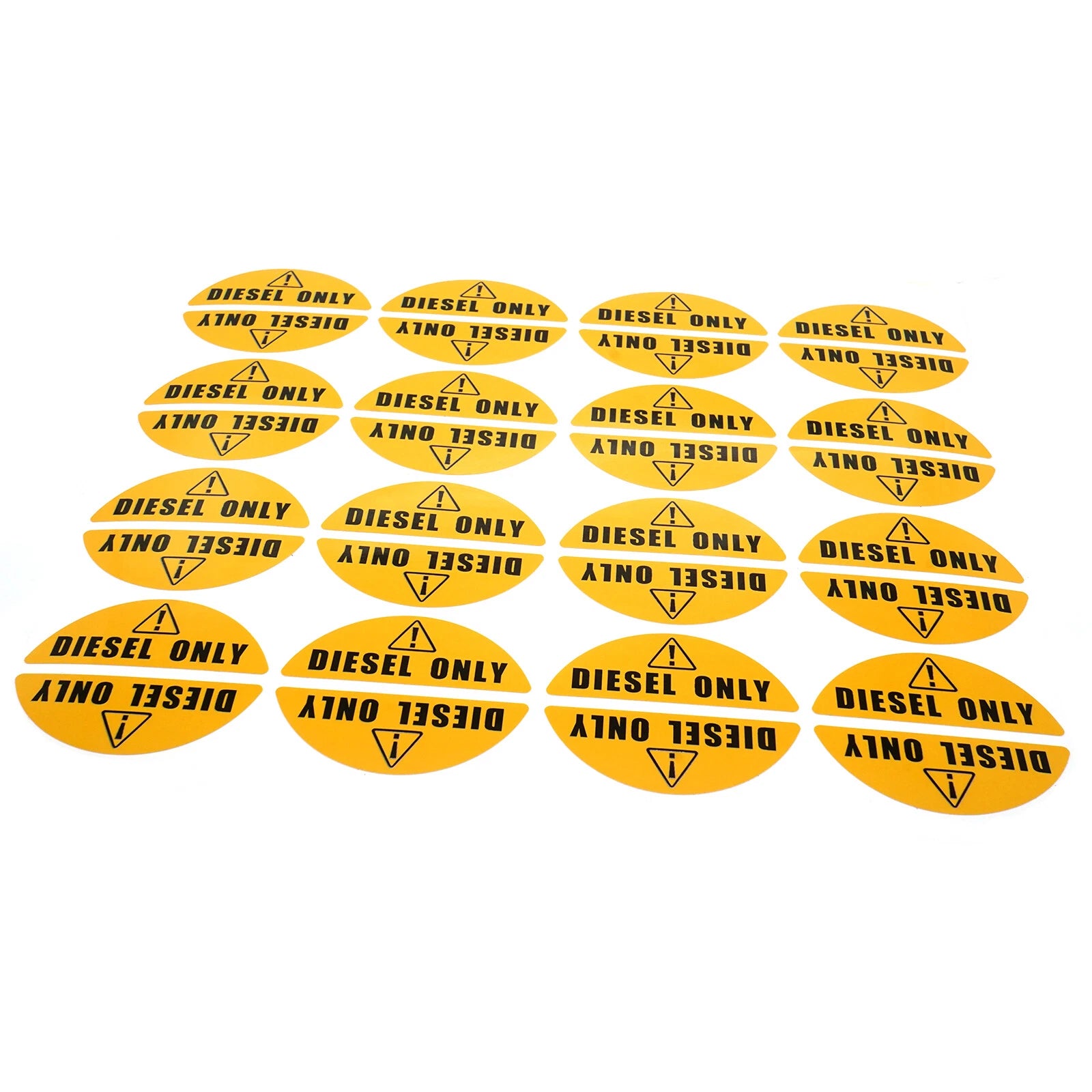 Yellow Diesel Only Sticker for Truck (Gasoline Tank Decal)
