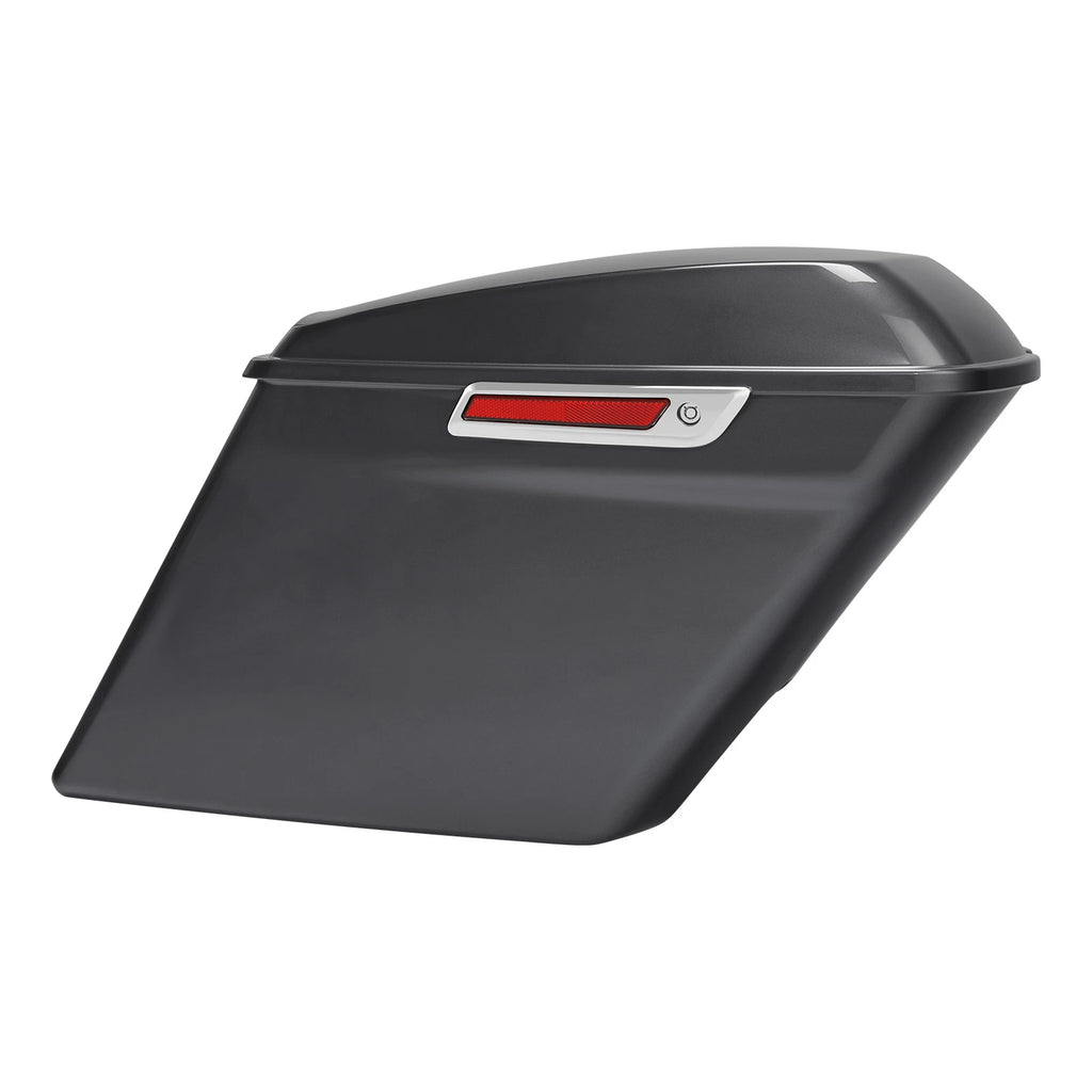 5" Stretched Saddlebags for Harley Road Glide (2014–2024) Gauntlet Gray Metallic