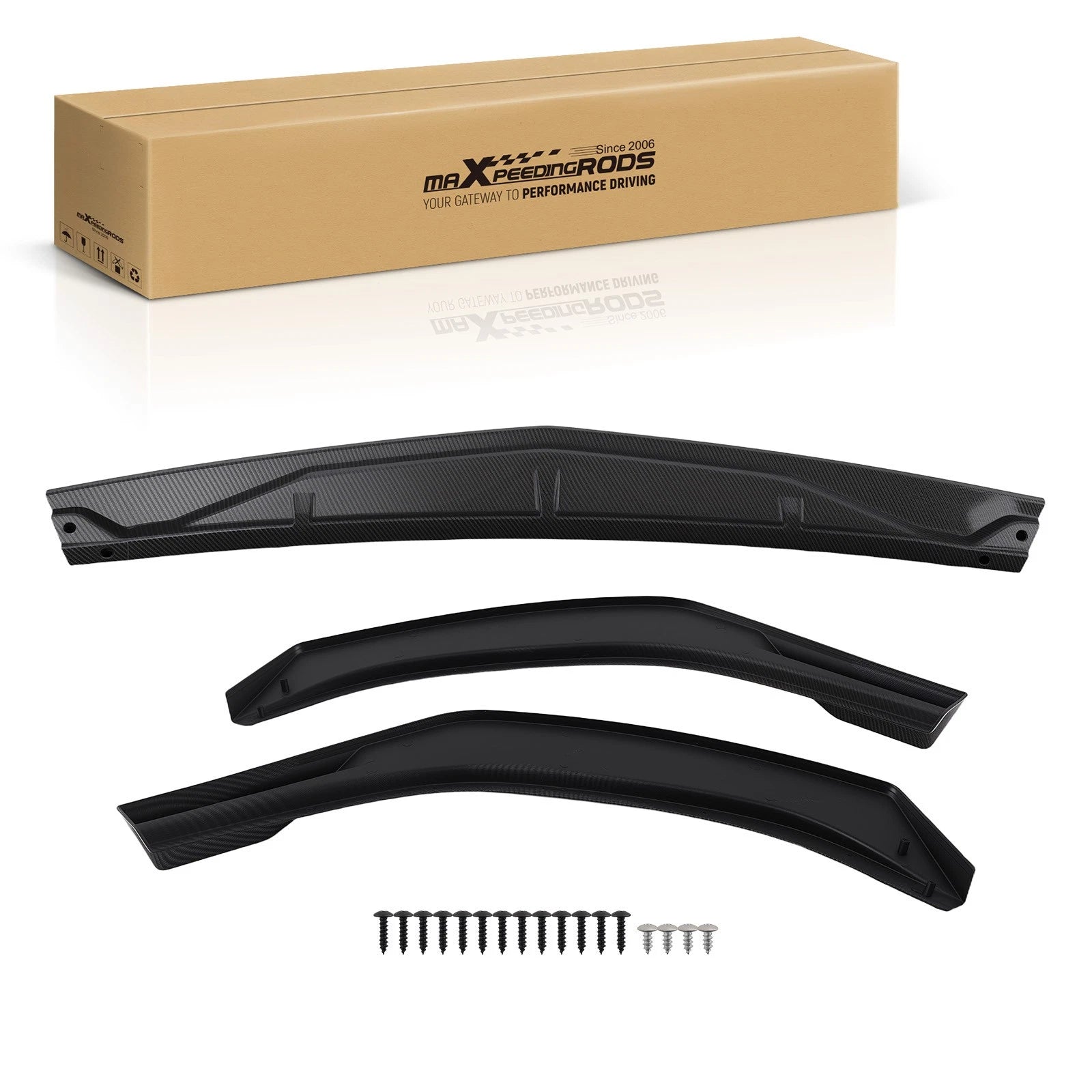 Front Bumper Lip Splitter for Hyundai Sonata (2020–2023) Carbon Look