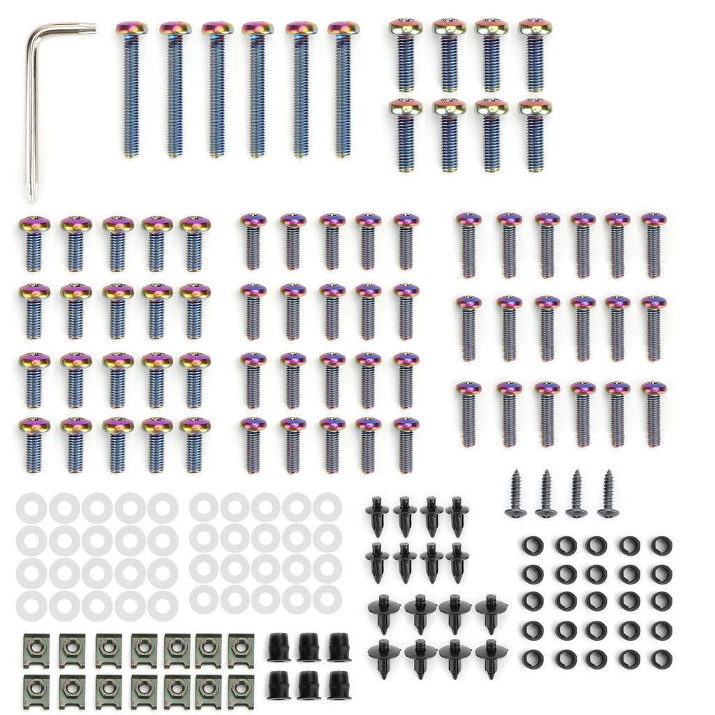 173PCS Fastener Clips Bolts Screw Kit for M5 M6 (Universal)