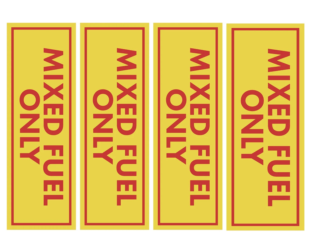 Mixed Fuel Only Stickers for Trucks (Fuel Tank)