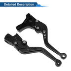 Adjustable Short Brake Clutch Lever Set for BMW F650GS (2008–2012) Black