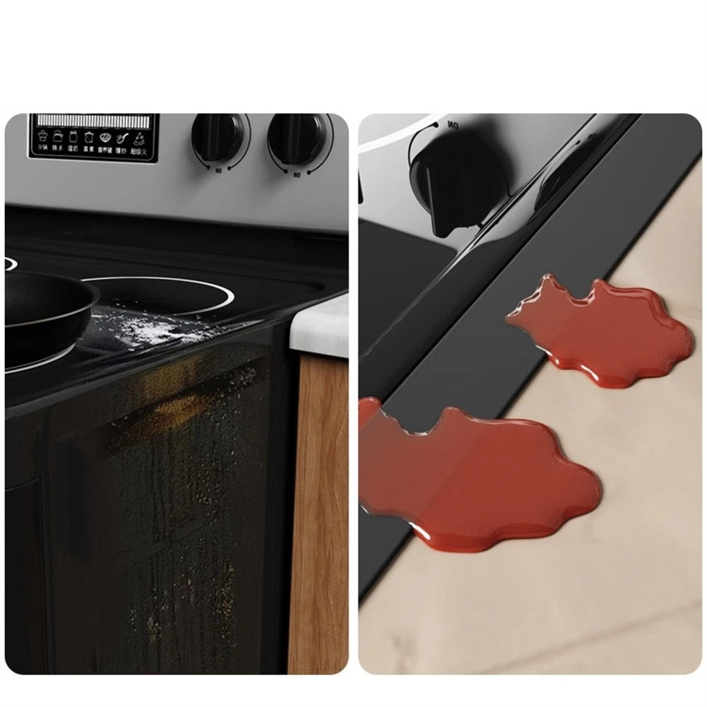 Set of 4 Silicone Stove Gap Covers for Kitchen Use